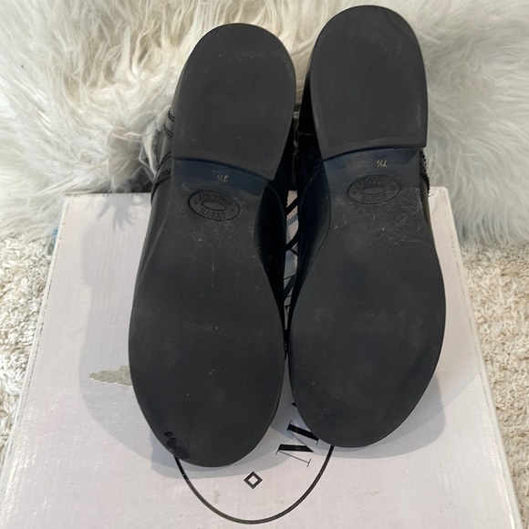 Steve Madden Troopa Combat Boots! Ankle Booties! Woman US 7.5 Black Leather! - Picture 5 of 8